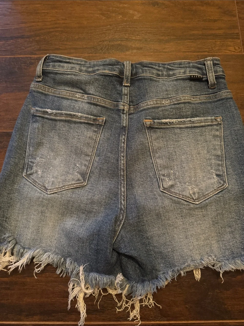 Wilfred Distressed Denim Jean Shorts - Blue